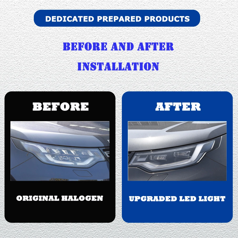 Pop LED HeadLights For Land Rover Discovry 5 17-20 New Style Led DRL Car Head Lamp Assembly Signal Accessories Modified Lamp