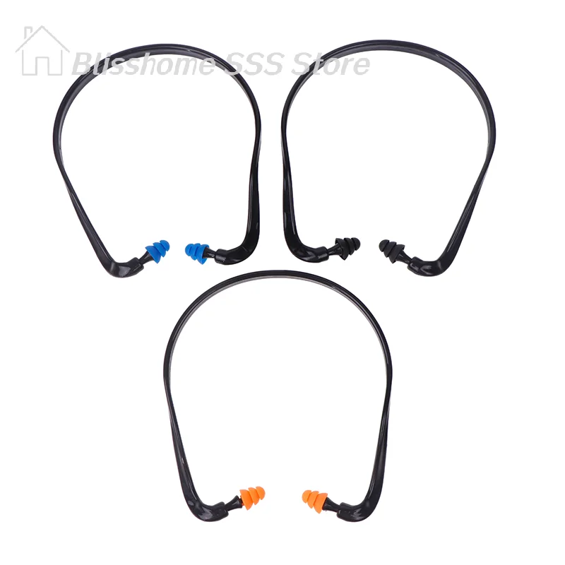 

【S】1PC Sleeping Working Noise Reduction Ear Plugs Soft Silicone Head-mounted Earplugs Protector Anti-Noise Earmuff