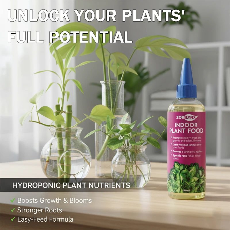 Rooting Stimulator for Houseplants Liquid Fertilizer for Faster Growth Colorful Blooms Green Leaf Booster ZORILYNX 110ml Food