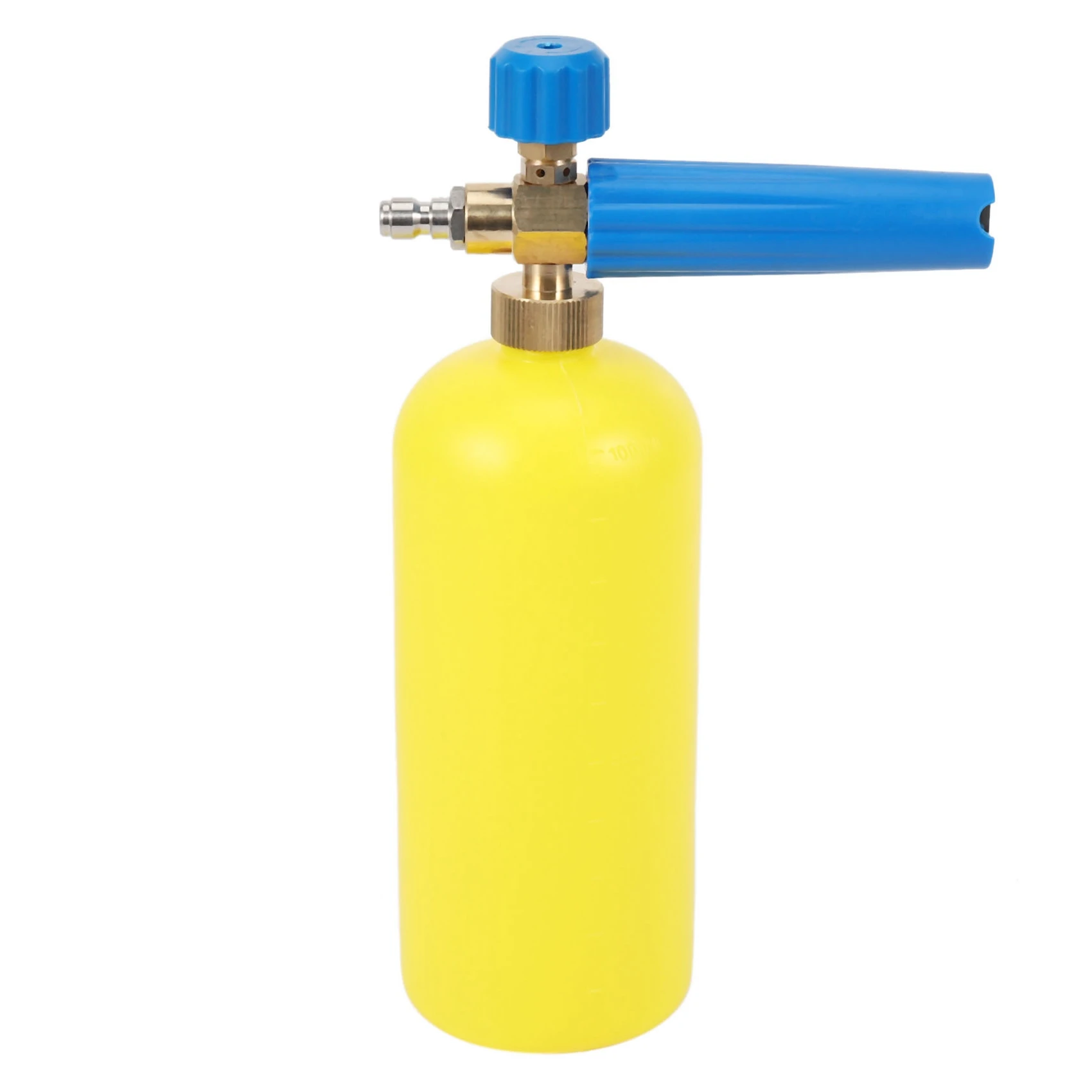 Snow Foam Lance Car Wash Foam Cannon,Yellow Bottle + Blue Handle