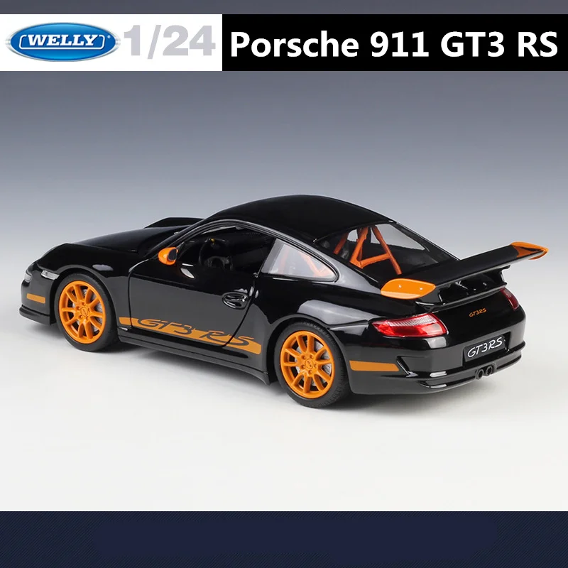 Welly 1:24 Porsche 911 GT3 RS Alloy Sports Car Model Diecast Metal Toy Track Race Car Model Simulation Collection Kids Toys Gift