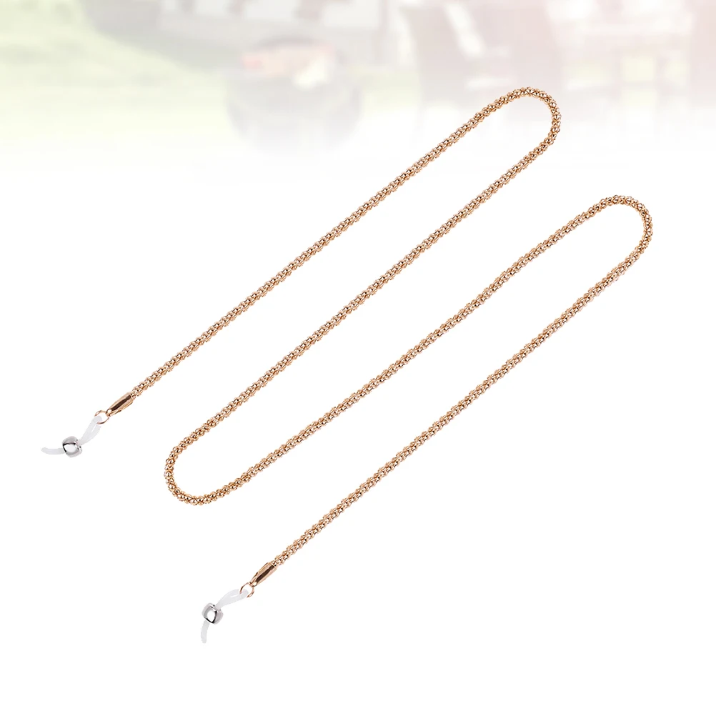 

Fashion Corn-Like Texture Anti-Slip Eyeglasses Chain Alloy Cord Lanyard Holder For Sunglasses Spectacles Bz1323 (Golden)