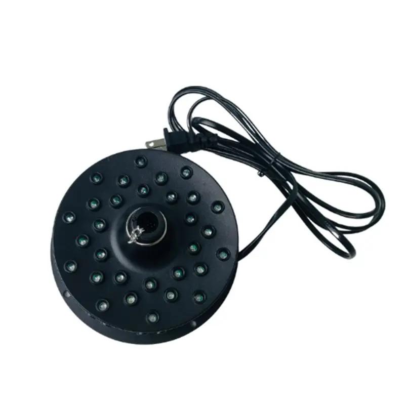 B03C-Disco Ball Motor With Light Glass Ball Remote Control Base Supports 4'' - 16'' Mirror Balls EU Plug