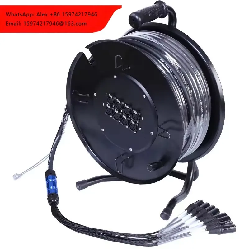 8/12/16/20/24/28 Channels XLR Snake Cable Trolley Snake Cart 30M/50M Snake Audio Cable HOT Sale OEM Professional