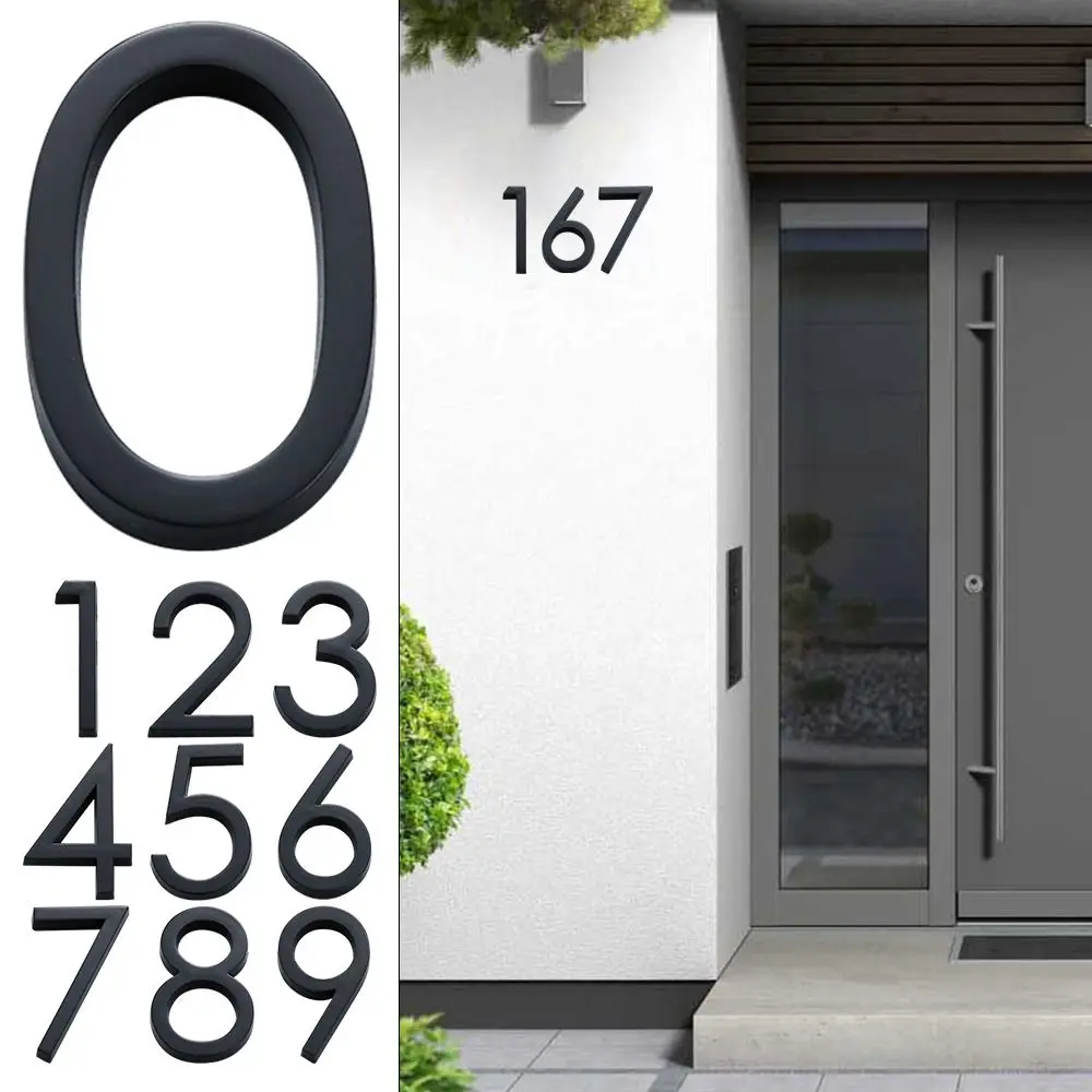4inch/10cm Fashion Self-Adhesive For Home Mailbox Hotel Address 0 To 9 Door Label Number Plate Sign Numeral Tag image 3