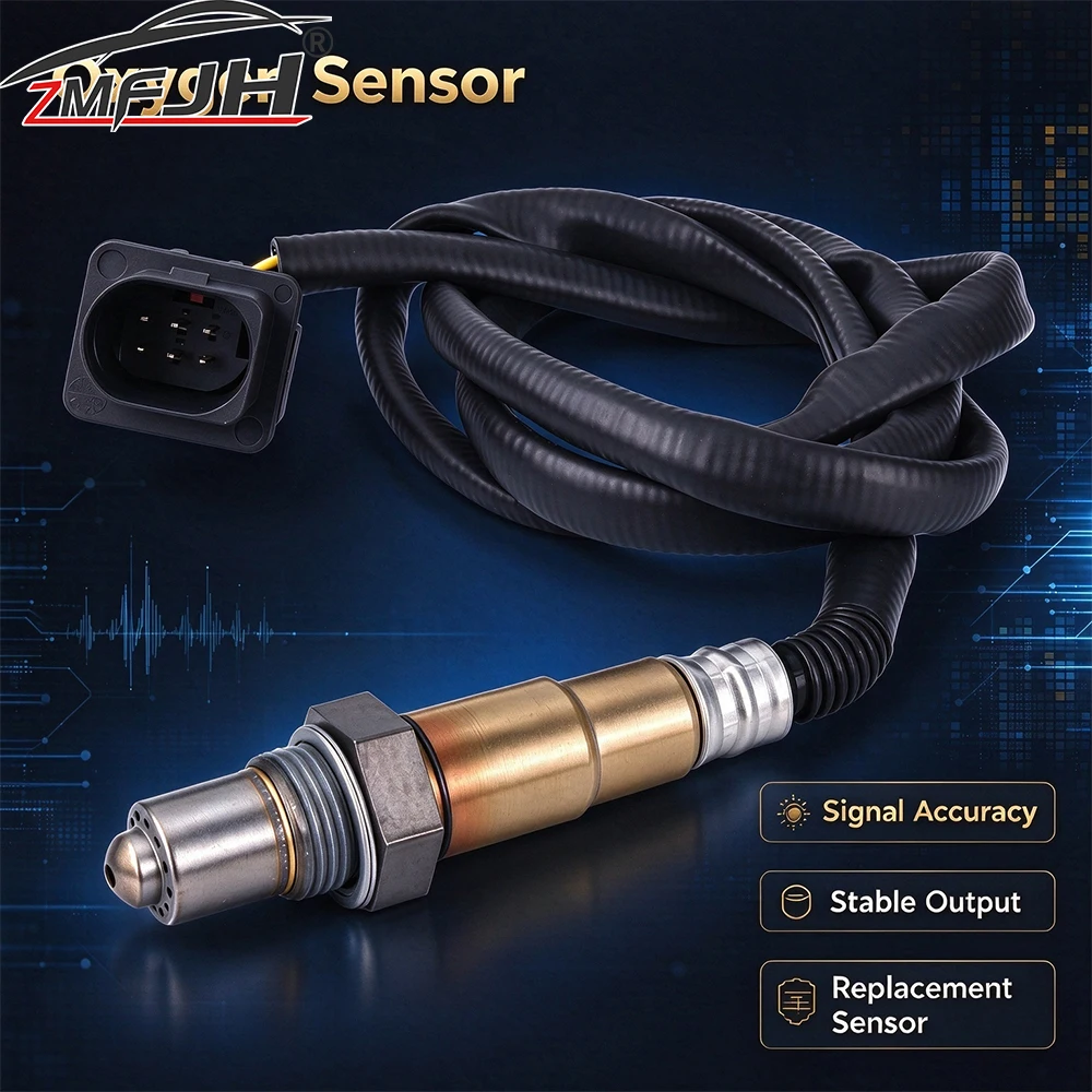 0258017025/0258007351/0258007057 Wide Band O2 Oxygen Sensor O2 Sensor Air Fuel Ratio Sensor Replacement Sensor Accessories