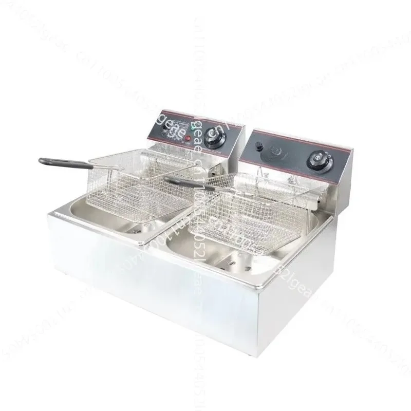 Commercial Restaurant Fryer 2 Slots 2 Baskets Electric Fryer