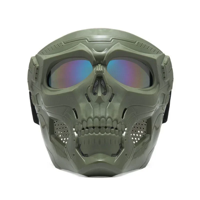 Skull Horror Helmet Mask Off Road Motorcycle Goggles Sports Riding Mask Open Motorcycle Helmet Cool Skull Mask With Goggles