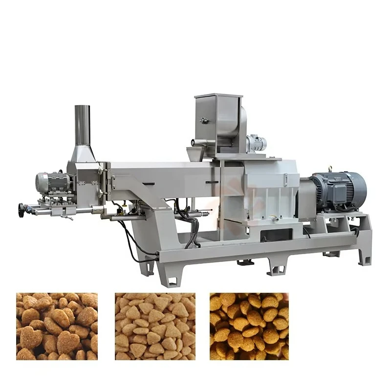 Large Capacity Wet Kibble Pet Dog Cat Food Feed Processing Extruder Machine