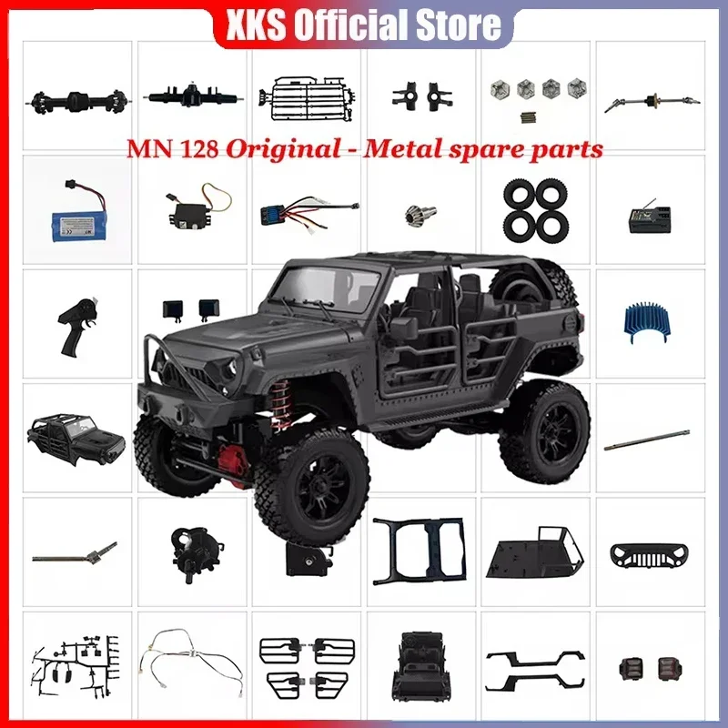 

MN MN128 MN-128 RC Car Parts Tires Steering Gear Remote Controller Motherboard Wave Box Drive Shaft Bearing Rc Crawler Parts