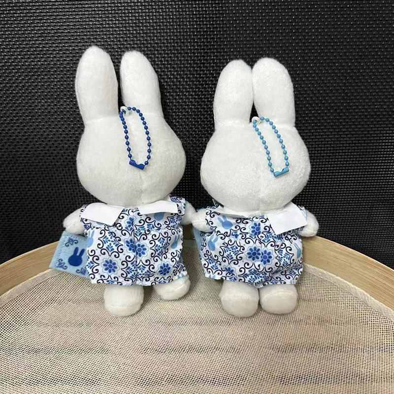 

Кукла Miffy Rabbit с цветочным принтом, маленькая подвеска, милая кукла-пекарь, кукла-кролик