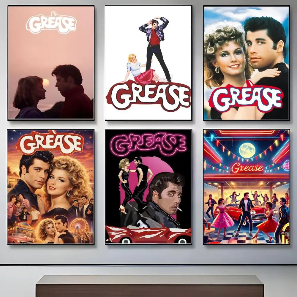 Vintage Movie G-GREASE Poster Crease Free Waterproof Durable All Space Wall Decor