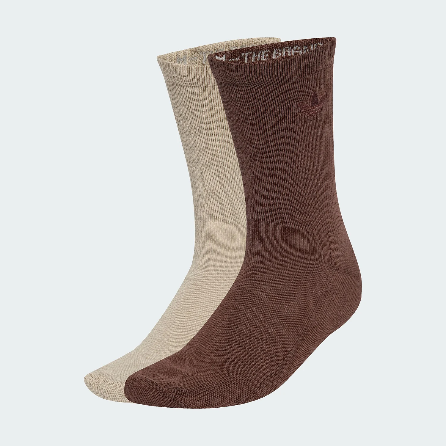 

Adidas genuine Trefoil Men's & Women's Mid-calf Ribbed Knit Socks Two Pair JV6043