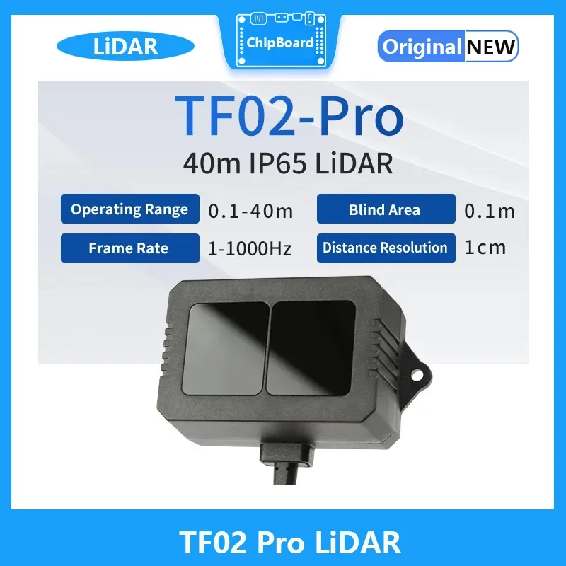 

TF02 Pro 40m low power consumption High ambient light resistance high frame rate IP65 protection laser ranging Lidar