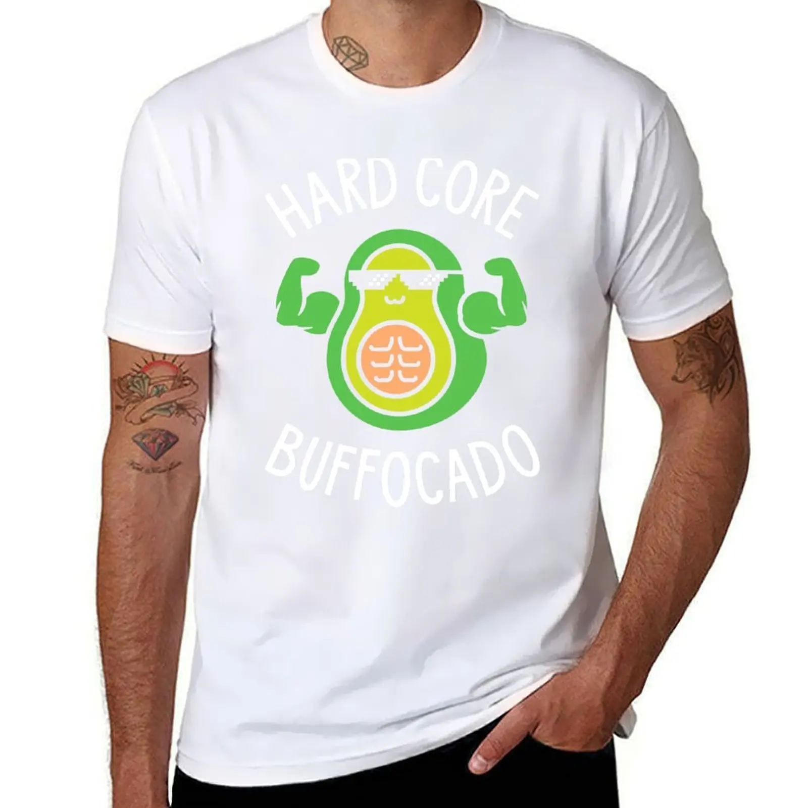 

Hard Core Buffocado T-Shirt cotton t shirts man 100% man t shirts cotton T-Shirt