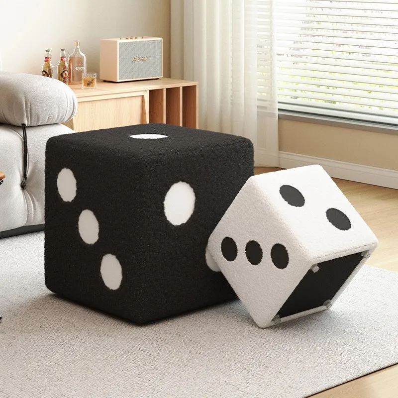 

Stool home living room sofa stool Creative dice stool can sit shoes stool door shoe stool simple small stool