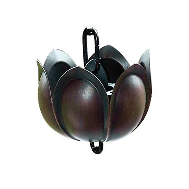 Y127 Sacred Pure Lotus Rain Chain Vintage Decorative Drain Chain Religious Garden Rain Diversion