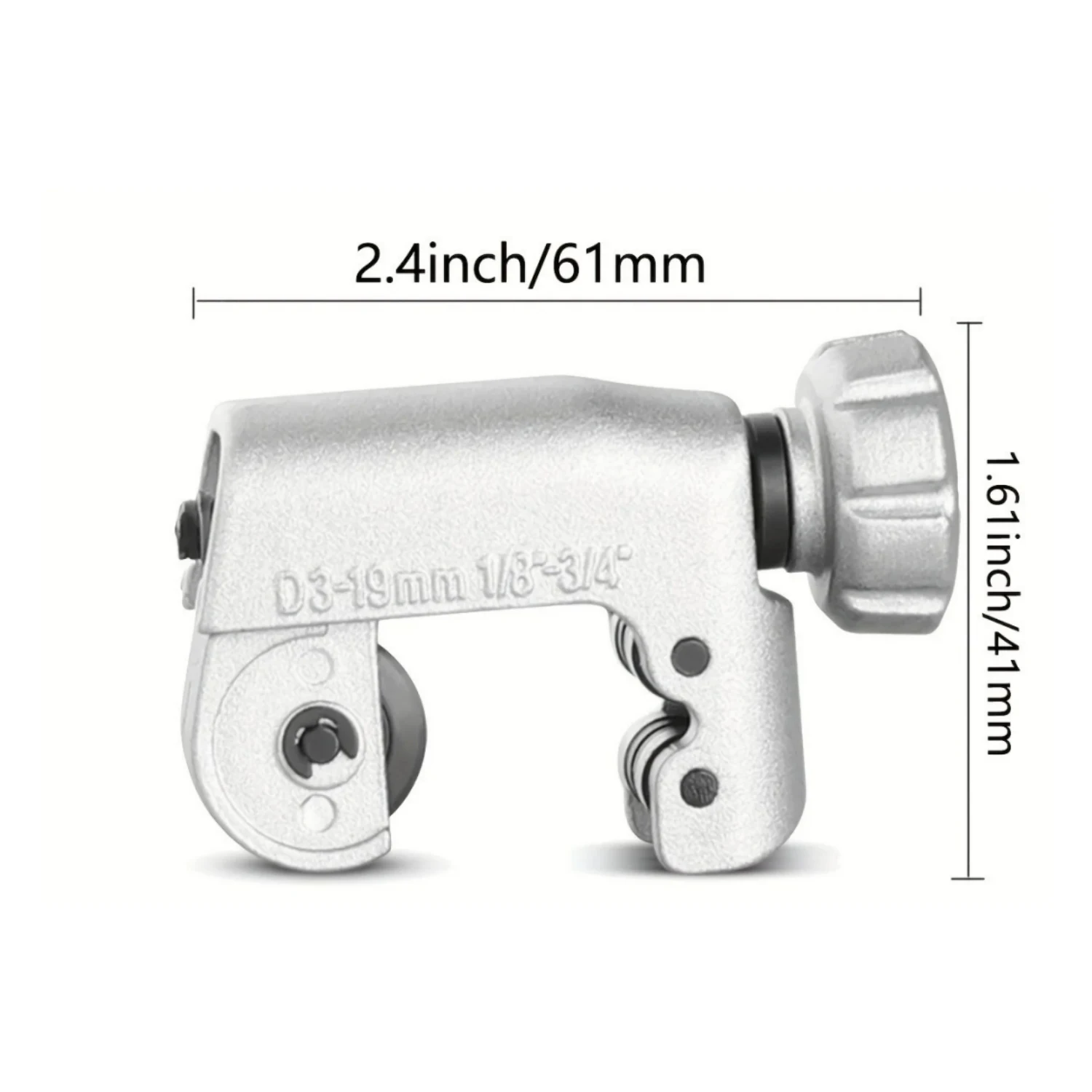 Mini-Rohrschneider für Außendurchmesser 1/8"-3/4" (3-19MM) Kompakter Schneider für Kupfer, Aluminium, Messing, Kunststoff, mit Austauschbarem Schneidrad – Detail 6