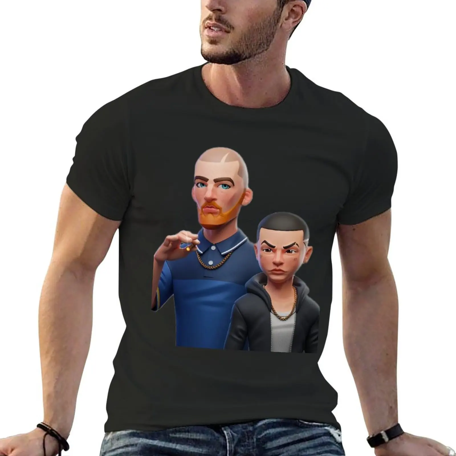 

Euphoria fezco and ashtray T-Shirt street wear sports fans anime shirt korean fashion shirts men graphic