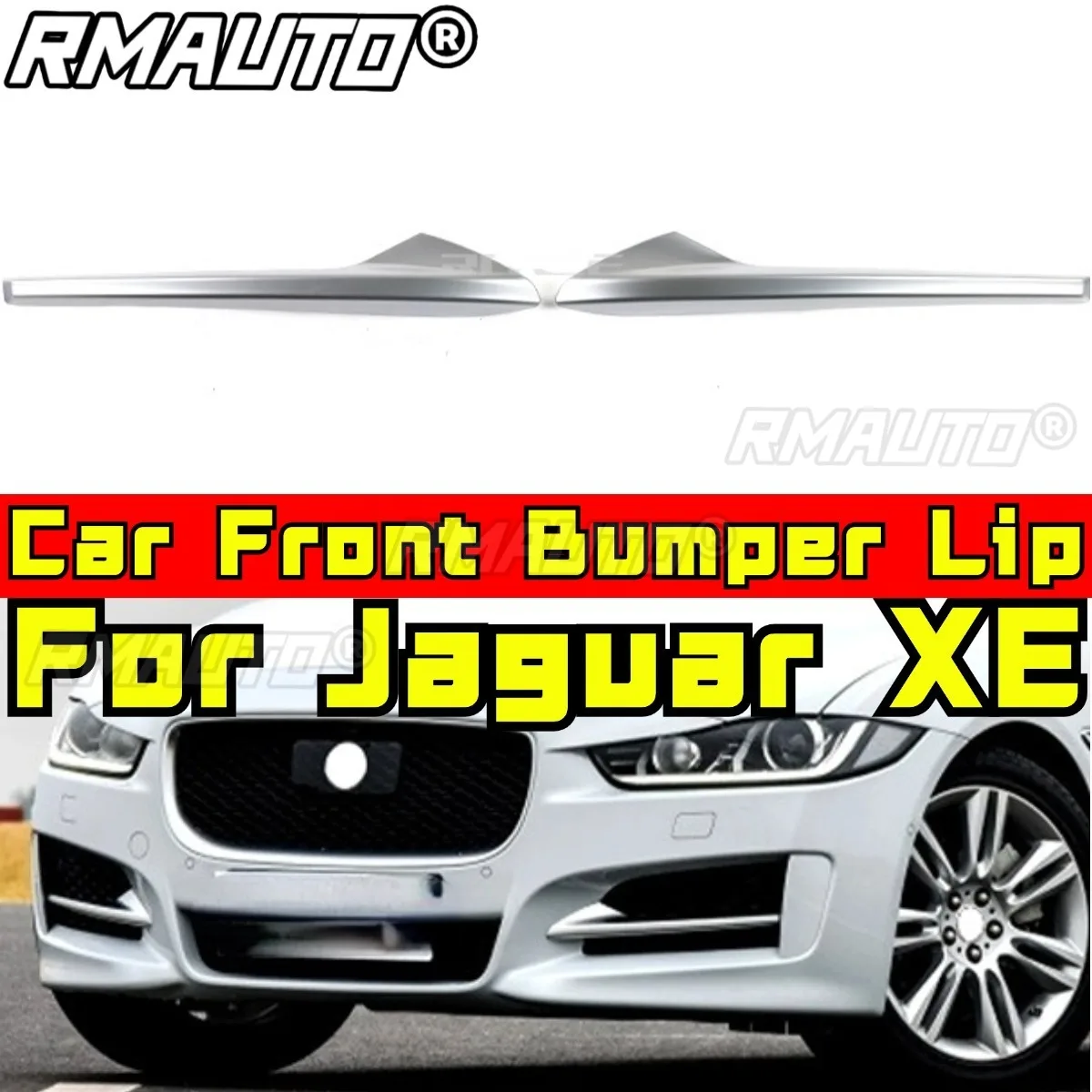 

For Jaguar XE Car Accessories Car Front Bumper Lip Splitter Diffuser Spoiler Bumper Guard Protector Cover Apron Chin Body Kit