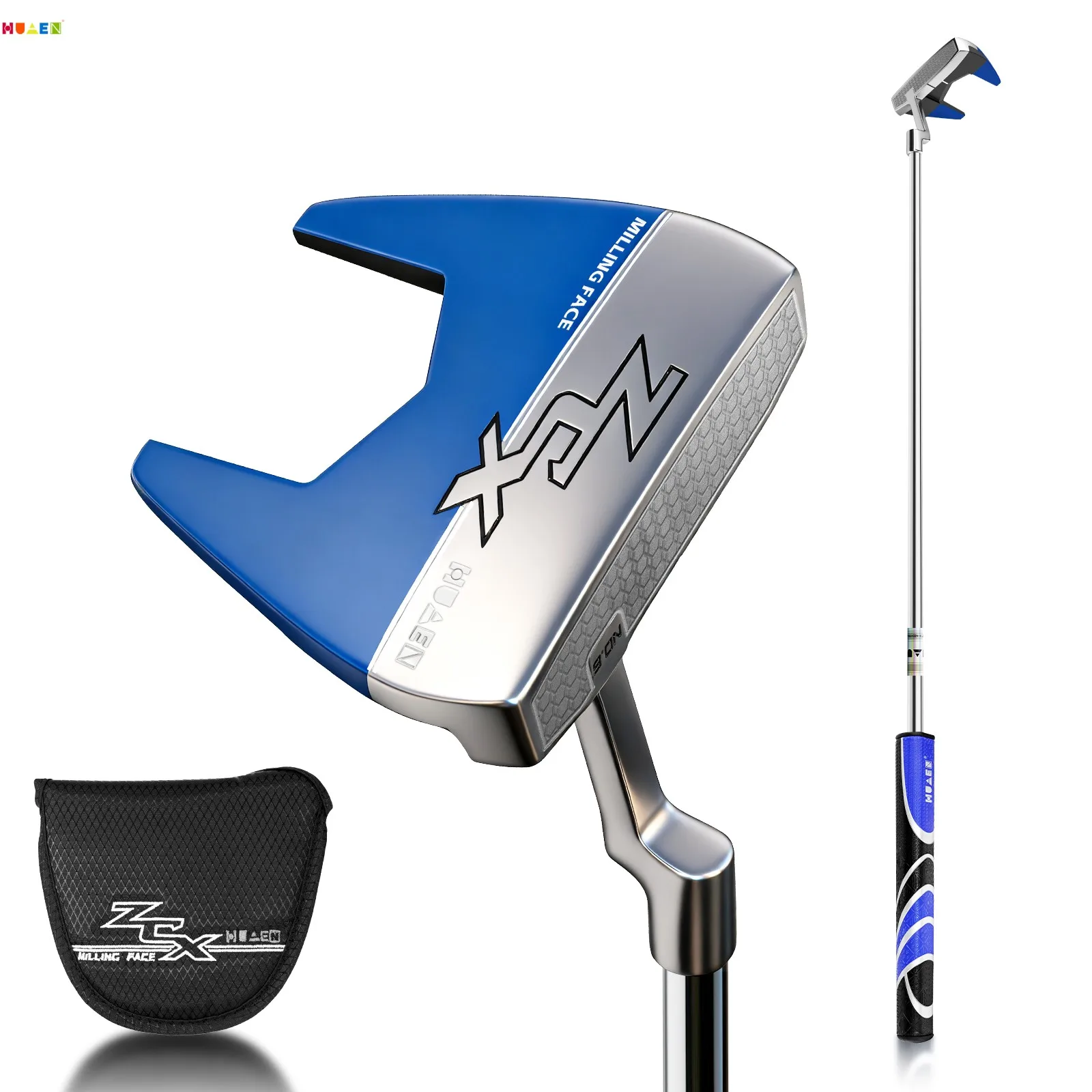 OEM ODM Stainless Steel & PU Leather Golf Putter Headcover Mens New Style Wholesale Right Hand Customizable Color Enhua ZCX006