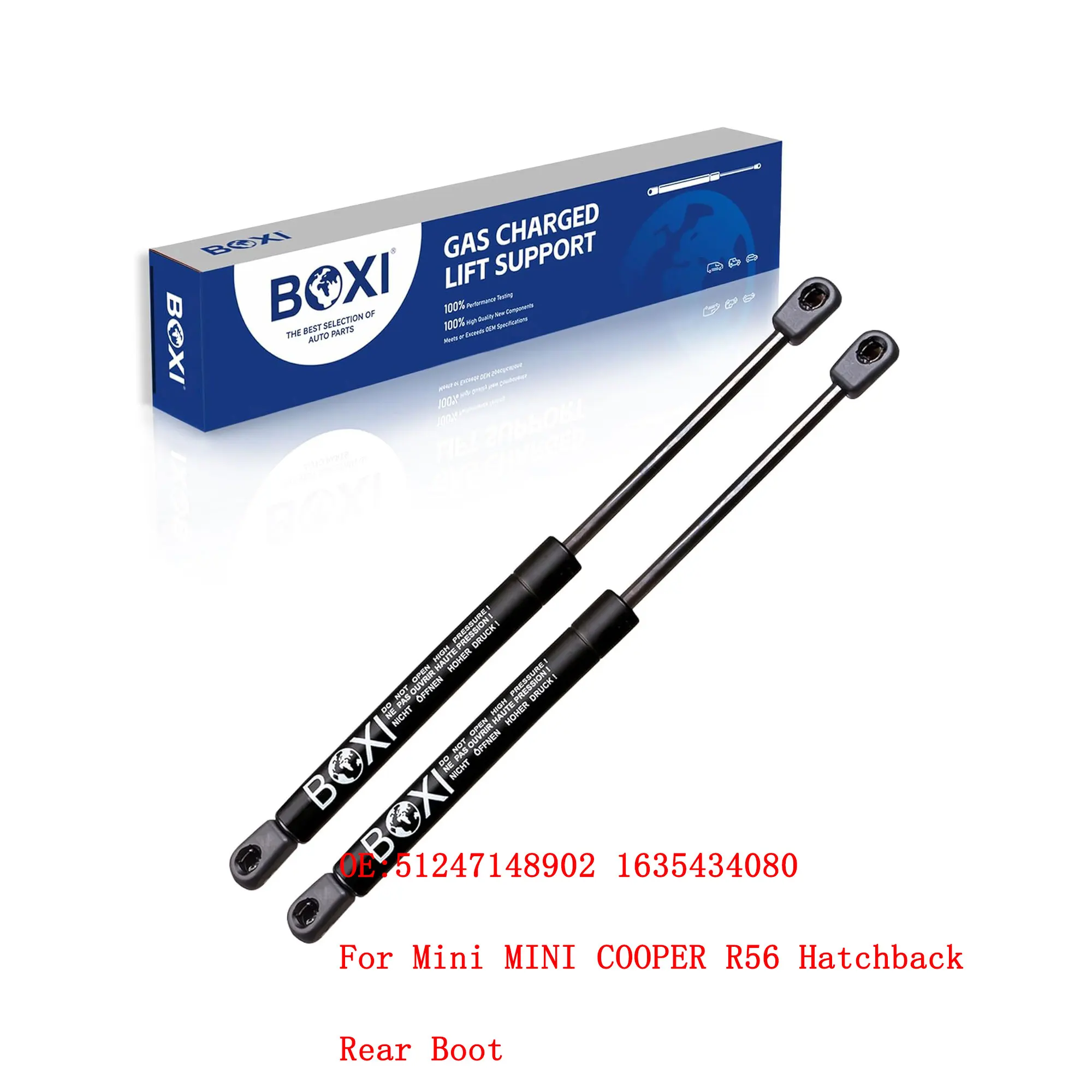 51247148902 1635434080 2Pcs Boot Shock Gas Spring Lift Support For Mini MINI COOPER R56 Hatchback 07 -  Gas Springs Lifts Strut