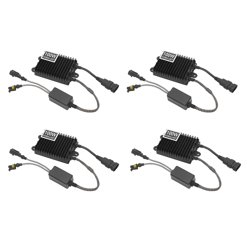 

4X 12V Slim 100W Hid Ballast Replacement Xenon Light Ballast Quick Start Ultrathin