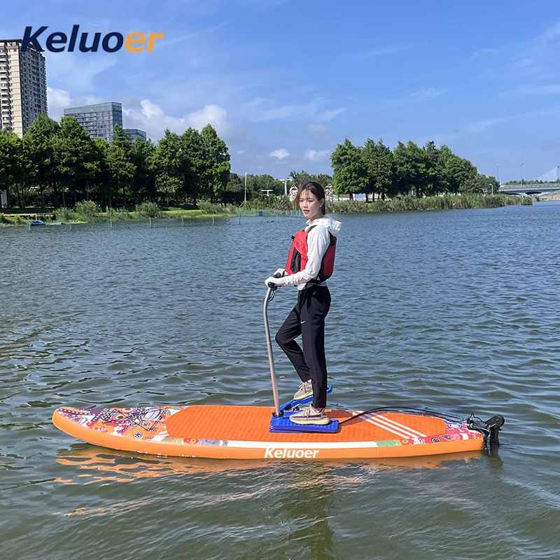 Stand up Inflatable Electric Surfboard Boat Custom Logo Stand up Paddle Board