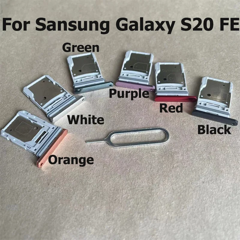 Per Samsung Galaxy S20 FE SM-G780F Slot per schede SIM supporto per vassoio sostituzione presa per lettore di schede Sim