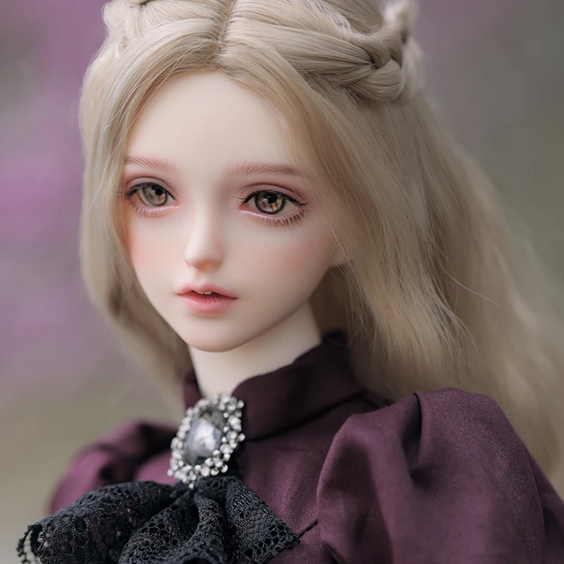 Elina ตุ๊กตา BJD 1/3สวย Elegant Lady Vintage ขุนนางสีม่วงเรซิ่นเรซิน Art ของเล่น Shuga Fairy