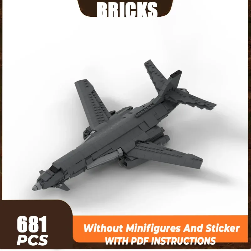 Moc Building Bricks Military Fighter Model B1 Lancer bomber Technology Modular Blocks Gifts Christmas Toys DIY Sets Assembly