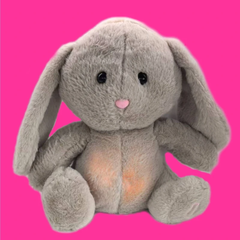 Gorąca Nowość Świecąca, Oddychająca, Muzyczna, Urocza Pluszowa Zabawka Słoń dla Dzieci, Uspokajająca na Sen, Miękka Pluszowa Maskotka