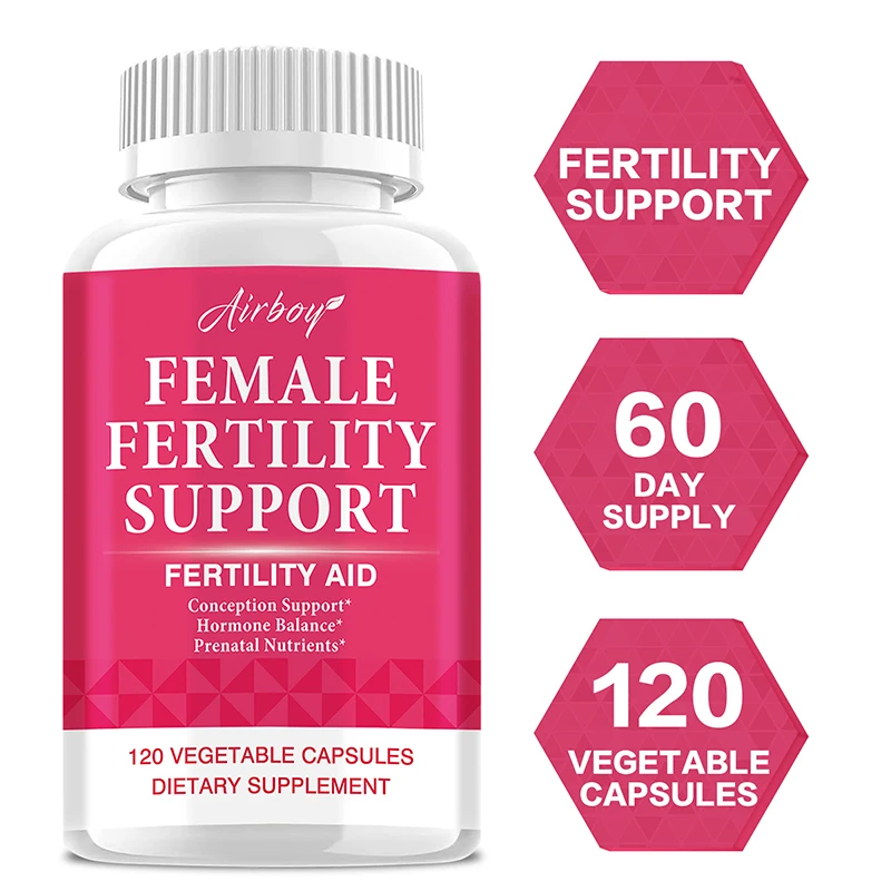 

Female Fertility Support - Balances Hormone, Regulates Menstrual Cycles, Supports Ovarian Health, and Fights Free Radicals