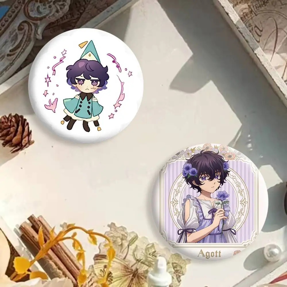 Anime Manga W-Witch Hat A-Atelier Agott Button Pins Backpack Clothing Decor Brooch Badge Jewelry Gifts for Kids