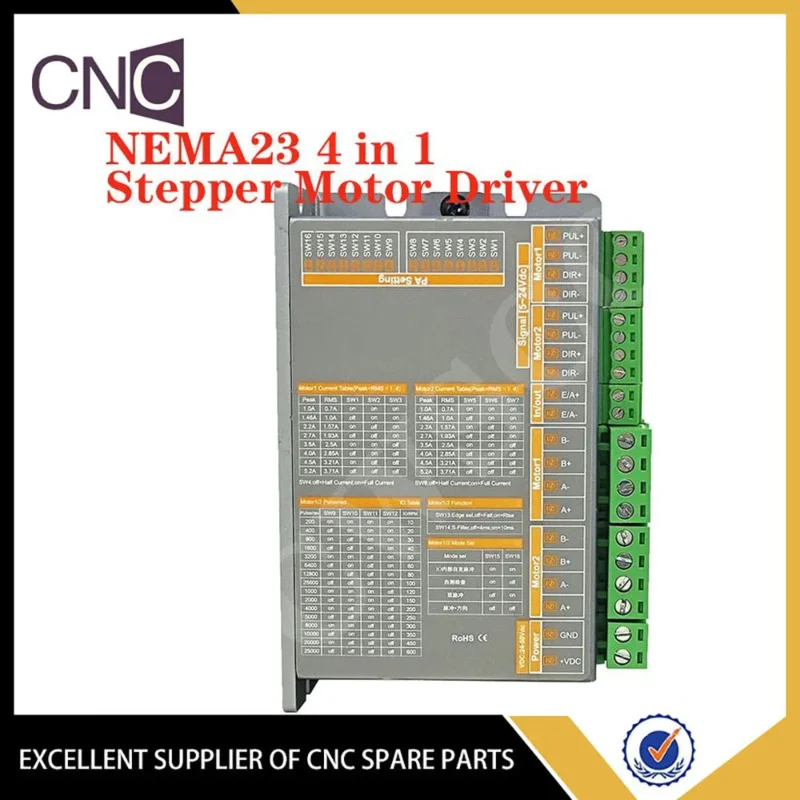 New NEMA23 4-in-1 3-in-1 2-in-1 stepper motor driver supports single double spontaneous pulse and automatic detection