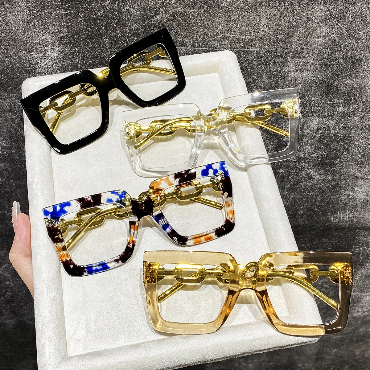 12-Piece Set of Women's Plasti - огляд і ціна Women'S Fashion Glasses Non Prescription