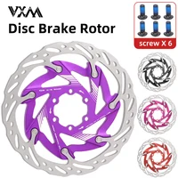 VXM bicicleta 6 pernos pastillas de freno de disco flotantes aleación de aluminio 160mm disco de refrigeración disipación de calor Down Hill rotor de freno flotante MTB
