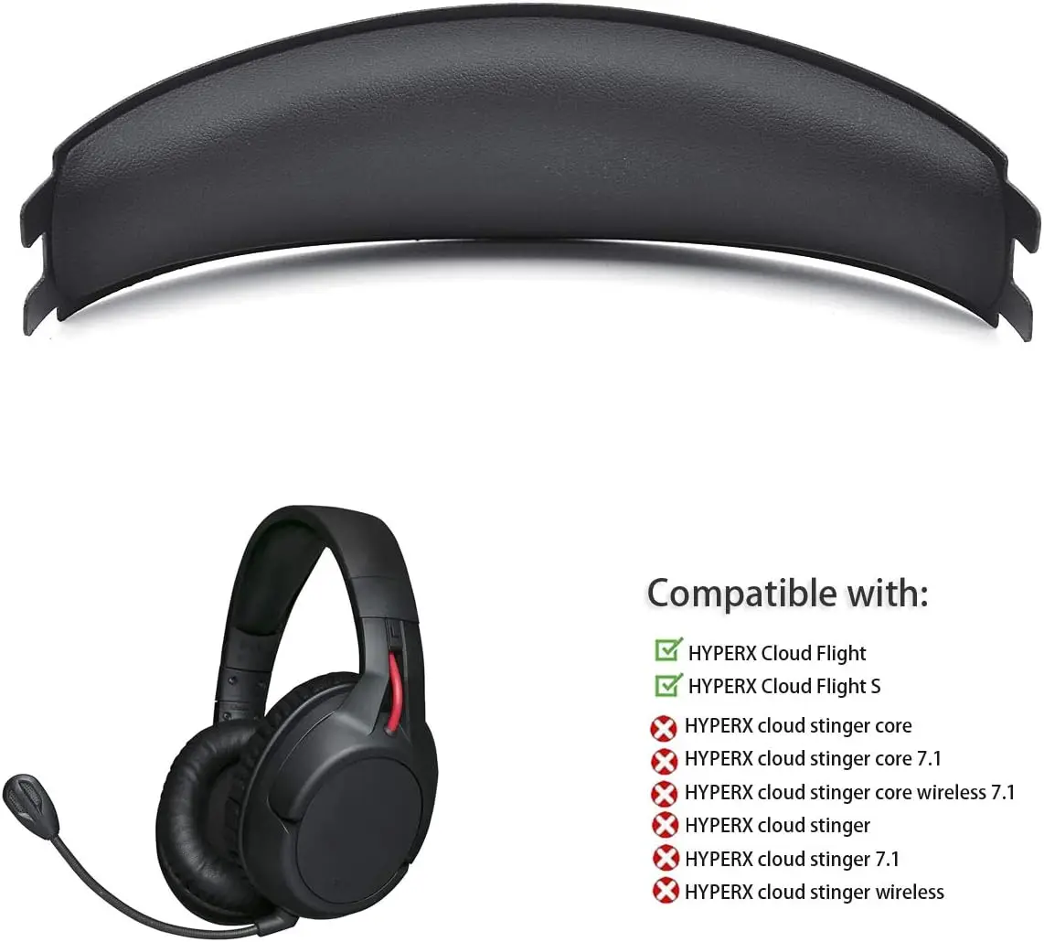 Coussinets de remplacement pour bande de sauna, coussins, compatibles avec Hyperx Cloud Flight, écouteurs sans fil Cloud Flighs