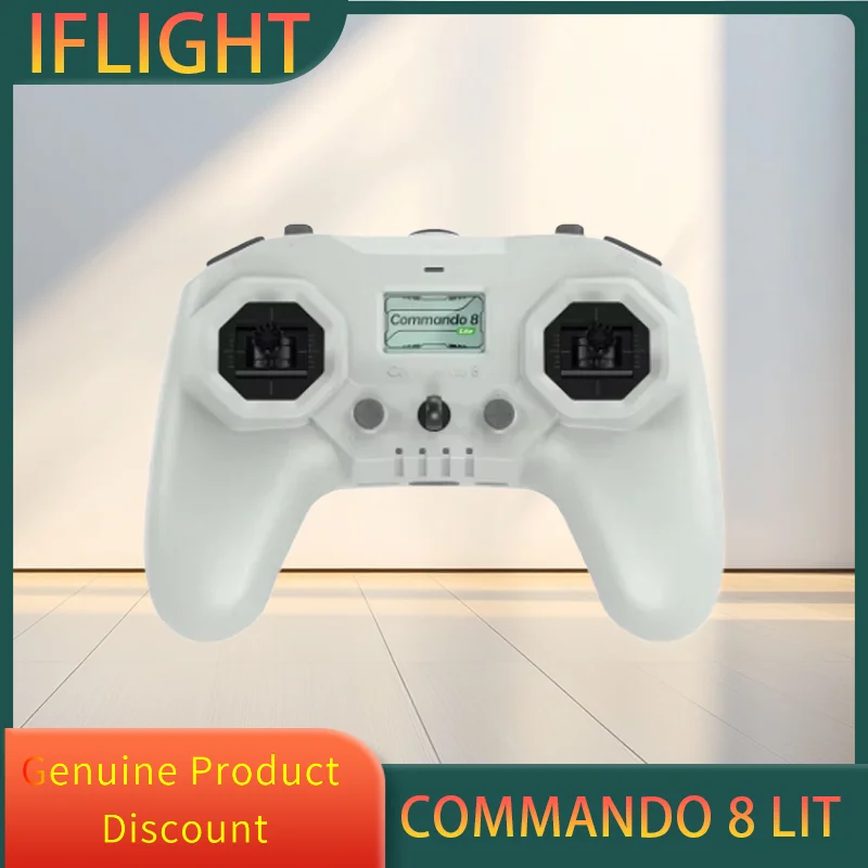 

IFlight Commando 8 Lite Radio Transmitter Remote Controller ExpressLRS 2.4GHz 100mW Built-in Battery For RC FPV Racing Drone
