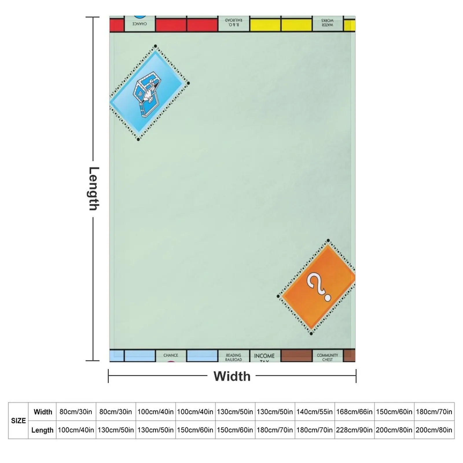 Board Game Board- monopoly Throw Blanket Soft Plaid warm winter Thins Comforter Blankets