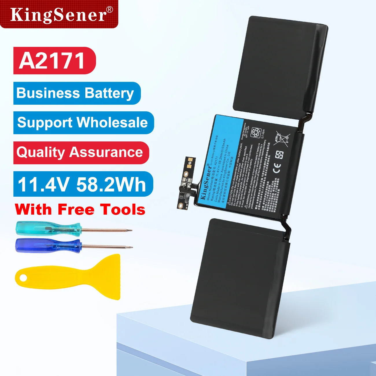 KingSener A2171 Akku für Macbook 13'' A2289 A2338 Baujahr 2019 2020 für Apple MacBook Pro Retina 13.3'' A2159 Baujahr 2019