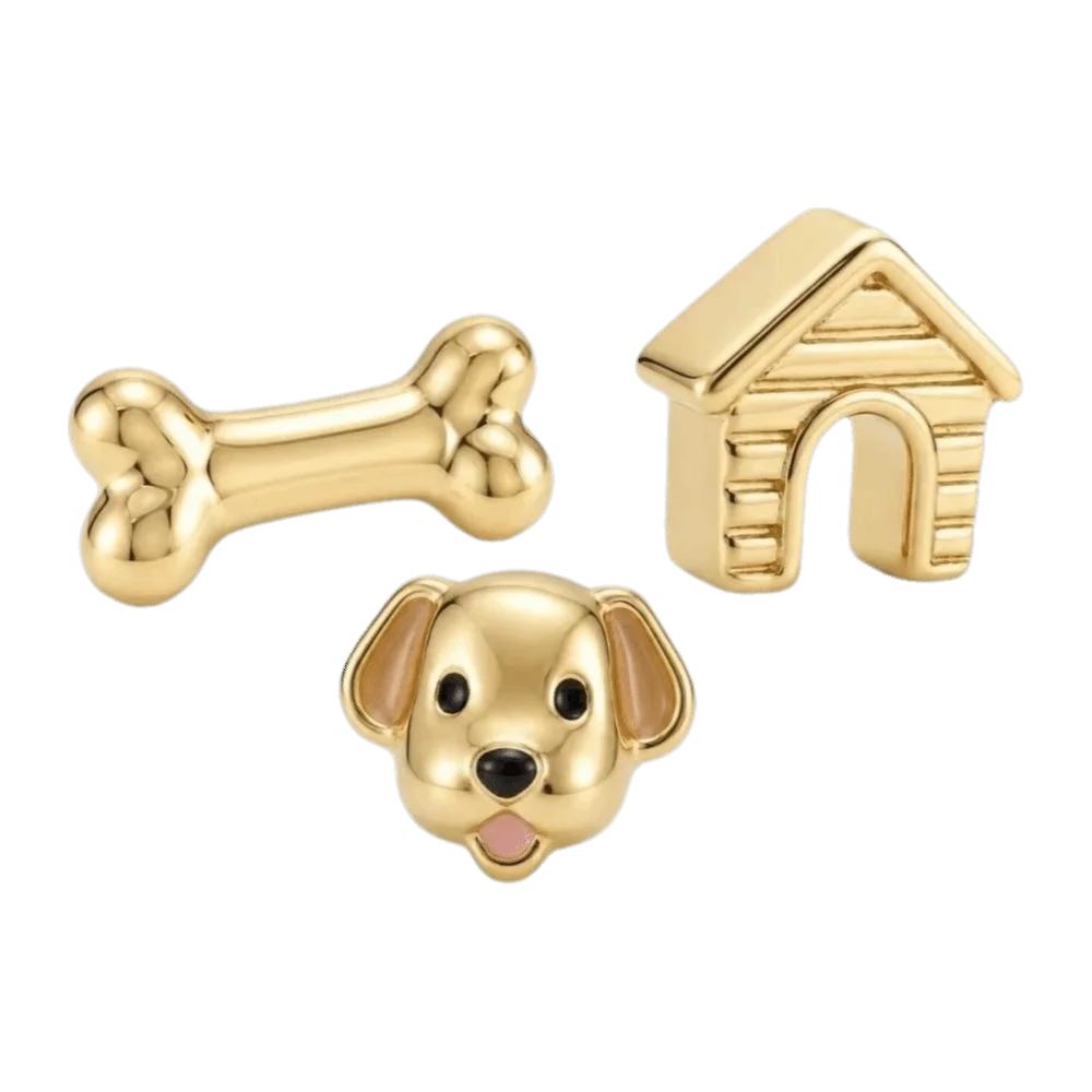 Copper Open Pendant Necklace Can Be Opened Does Not Fade Pet Dog DIY Accessory Hollow Small Items