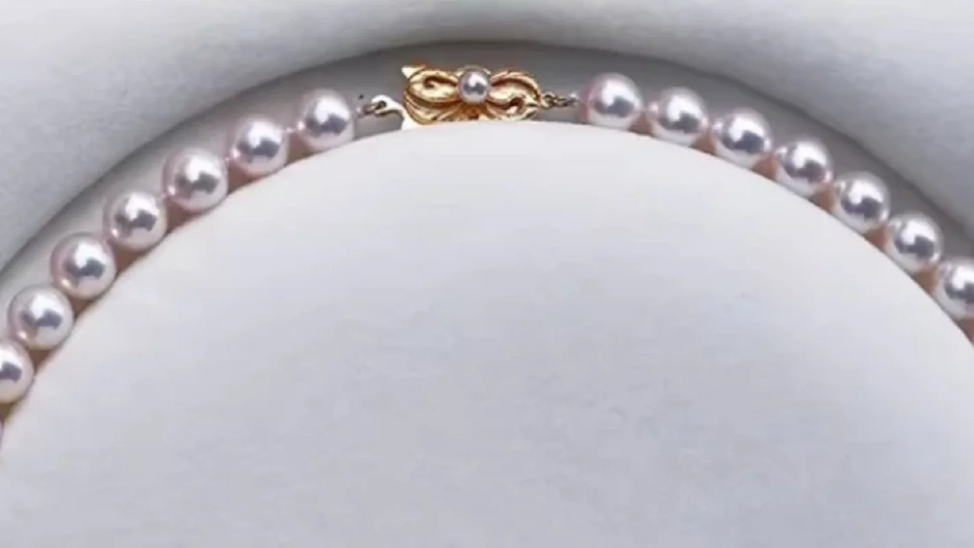 

Новинка/Ожерелье из натурального японского белого жемчуга AAAA 8-9 мм, серебро 925 пробы/16 дюймов * 18 дюймов