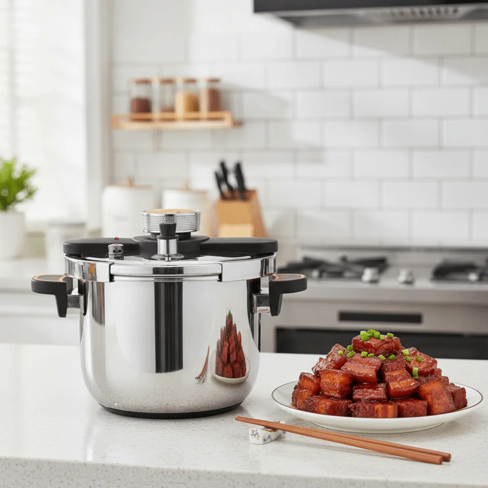 Explosion-proof 304 Stainless Steel Pressure Cooker Thickened Bottom Energy-efficient Fast Cooking Pressure Pot