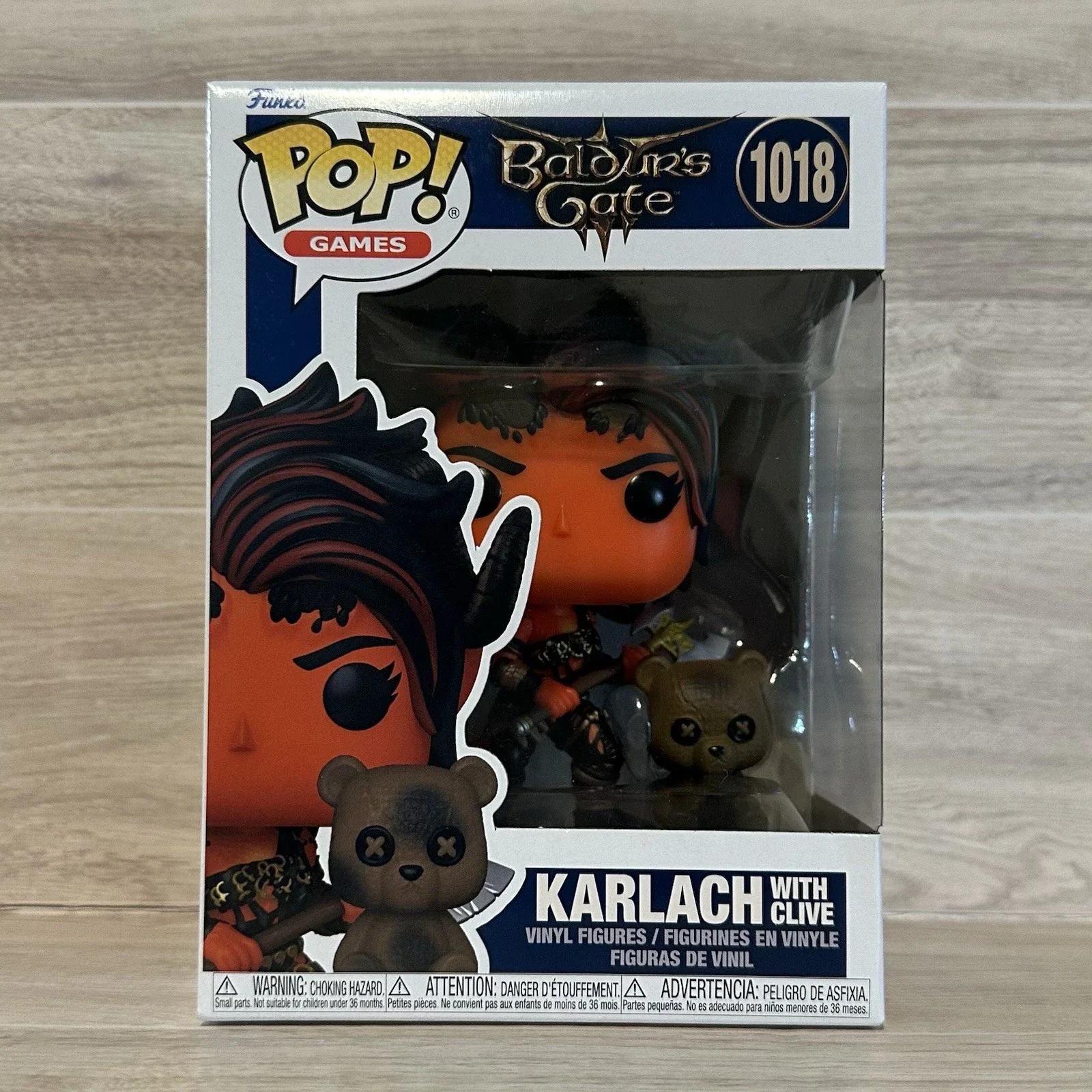 Gioco Baldur's Gate3 Figura Karlach con figure d'azione Clive # 1018 Funko Pop Figurine da collezione in edizione limitata modello giocattolo regalo