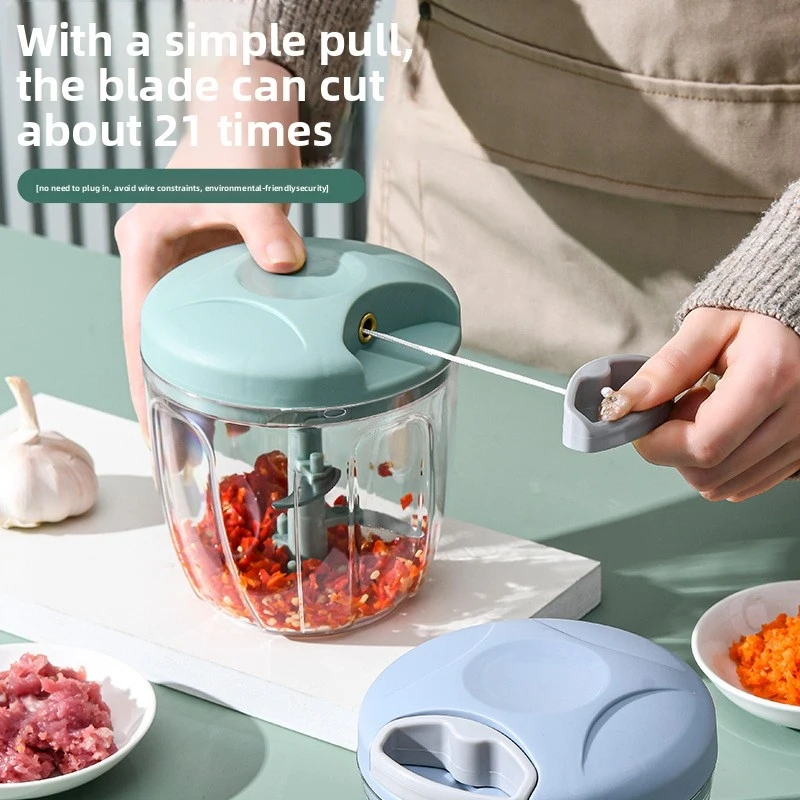 Garlic masher, manual garlic press, multifunctional garlic chopper, ginger and garlic meat mincer, baby food processor, kitchen