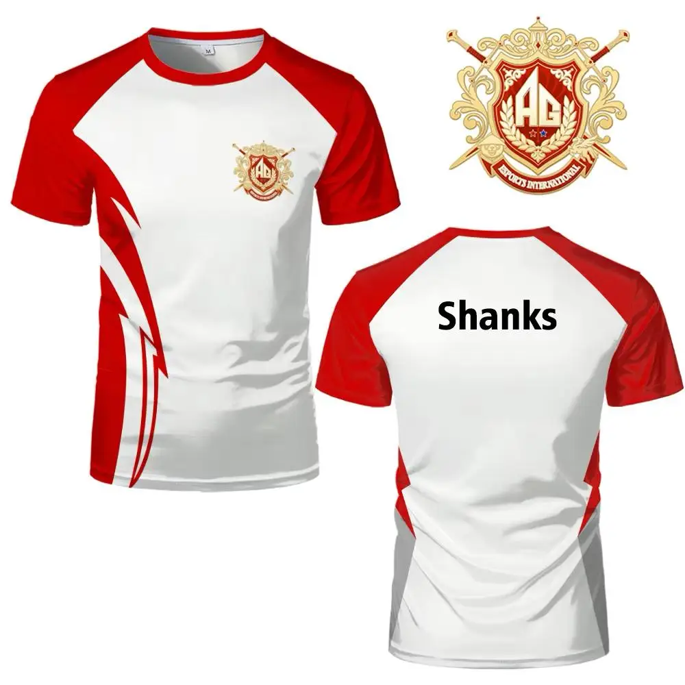 

2025 Esports LPL AG.AL Team Uniforms Pro League Club Custom Jerseys Men's and Women's Breathable O-neck T-shirts Fan Gifts