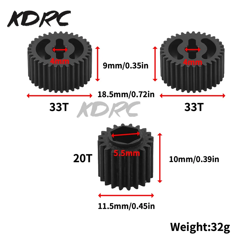 TAMIYA XV01 Metal Steel Gearbox Gear Set 51506 For 1/10 RC Car