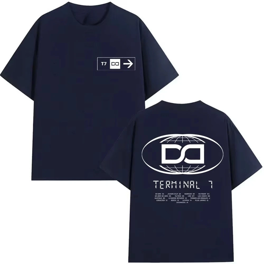 Summer Rapper Djadja & Dinaz TERMINAL 7 Album 2026 Grafik-T-Shirts für Männer und Frauen Vintage Mode Baumwoll-T-Shirt Herren Streetwear – Detail 7