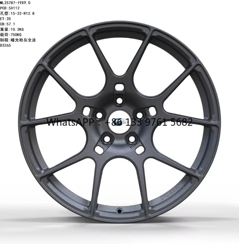 Pelek Roda Mobil dan Truk Balap Universal ML-25787-19*9.0 Kustom Paduan Baru 20Mm ET